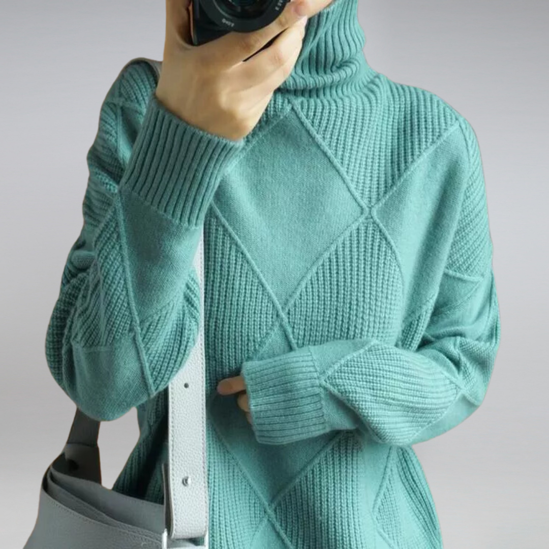 Rebekka | Blød Dame Cashmere Rullekrave til Vinter