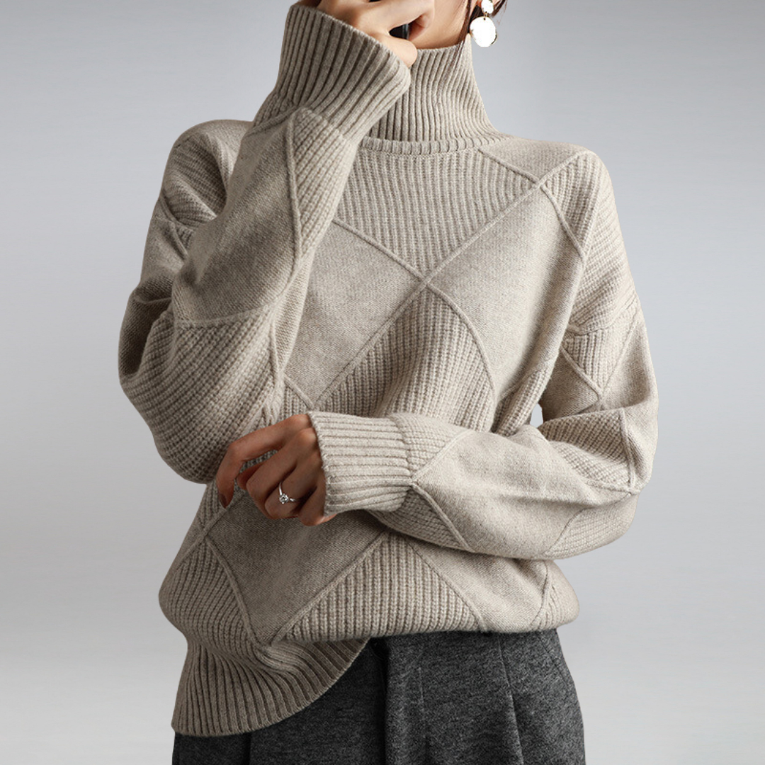 Rebekka | Blød Dame Cashmere Rullekrave til Vinter