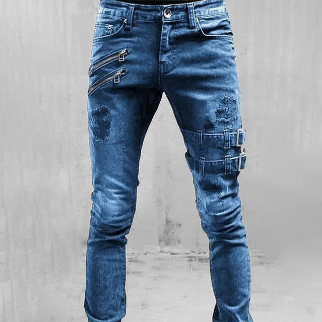 William | Jeans med gotisk spænde til mænd