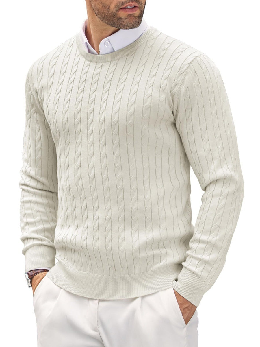 Emil | Slim fit sweater med rund hals til mænd
