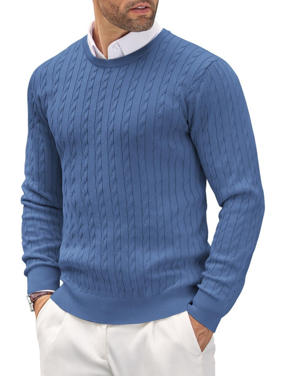 Emil | Slim fit sweater med rund hals til mænd