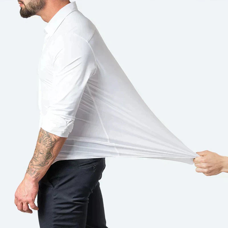 Slim Fit Skjorte med Stræk
