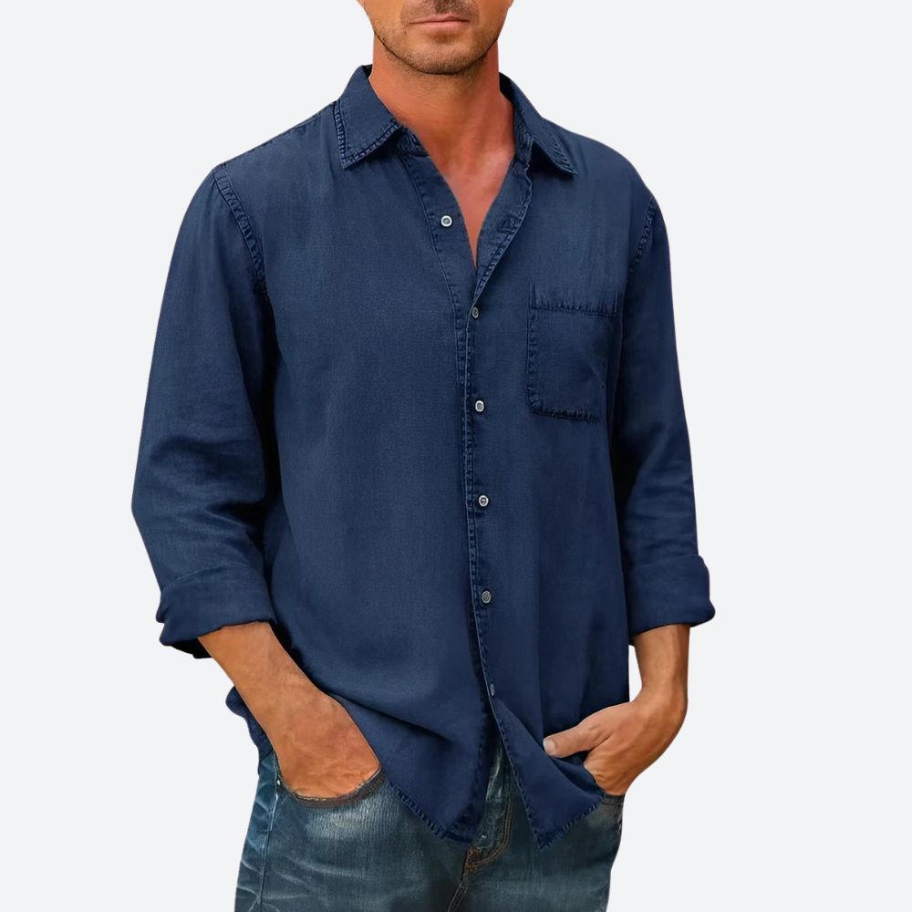 Denimskjorte med Klassisk Stil
