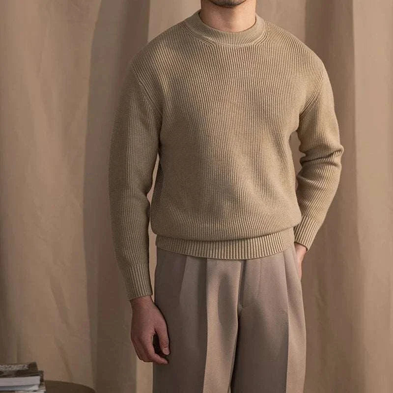 Henrik | Ribbet uld sweater til mænd