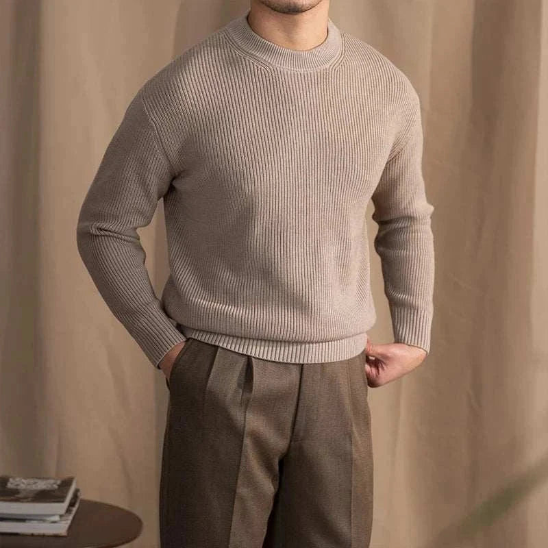 Henrik | Ribbet uld sweater til mænd