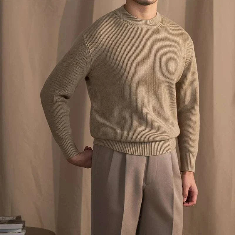 Henrik | Ribbet uld sweater til mænd