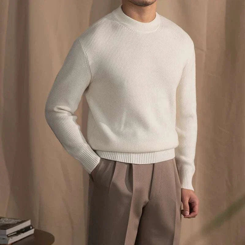 Henrik | Ribbet uld sweater til mænd