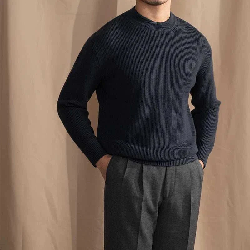 Henrik | Ribbet uld sweater til mænd