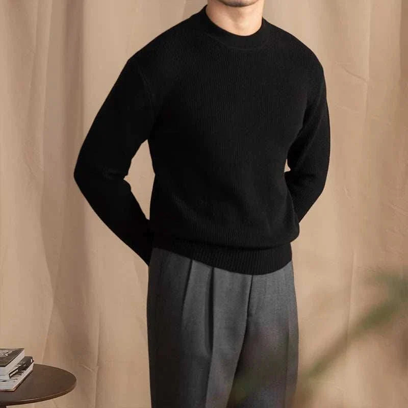 Henrik | Ribbet uld sweater til mænd