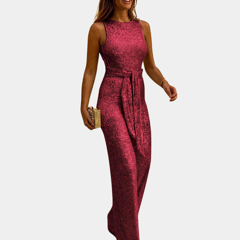 Glitrende Jumpsuit med Glimmer til Kvinder