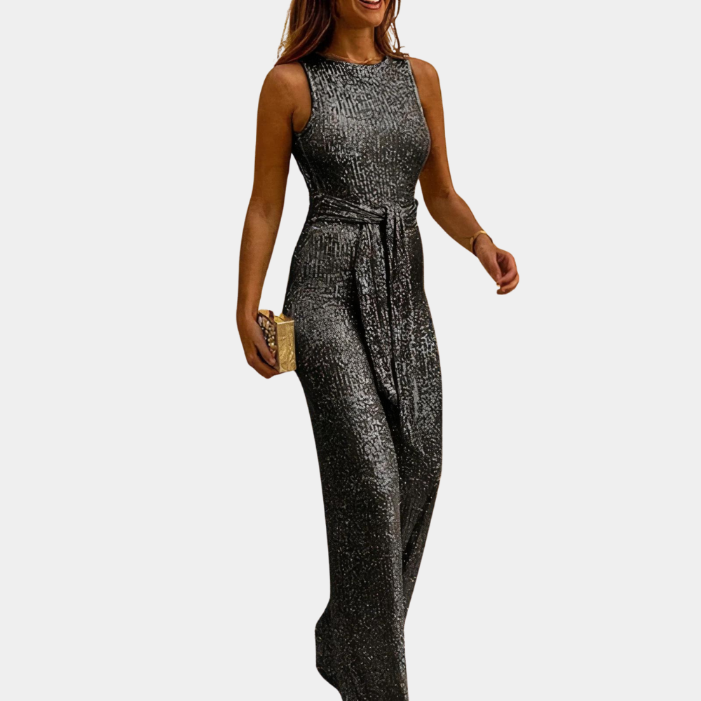 Glitrende Jumpsuit med Glimmer til Kvinder