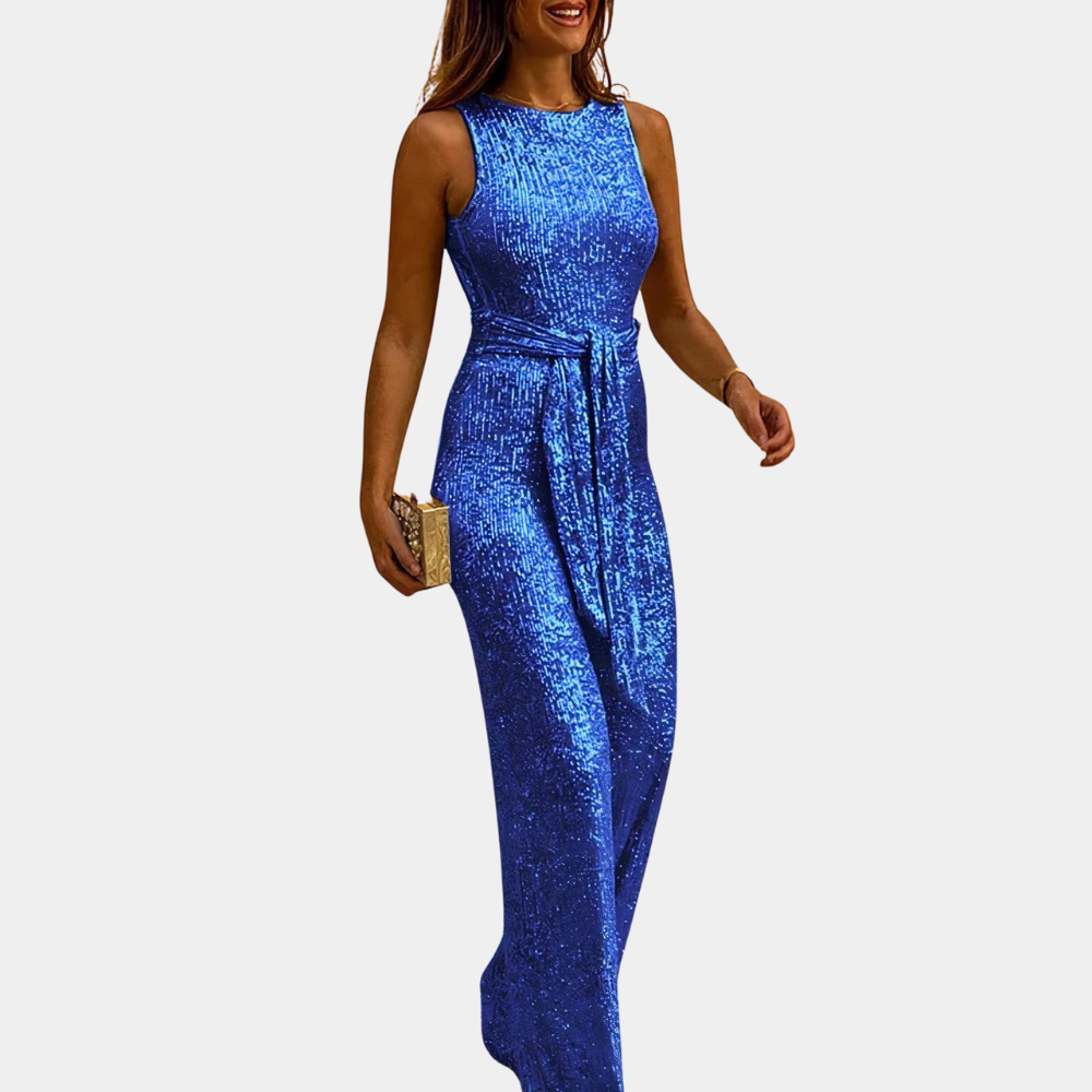 Glitrende Jumpsuit med Glimmer til Kvinder