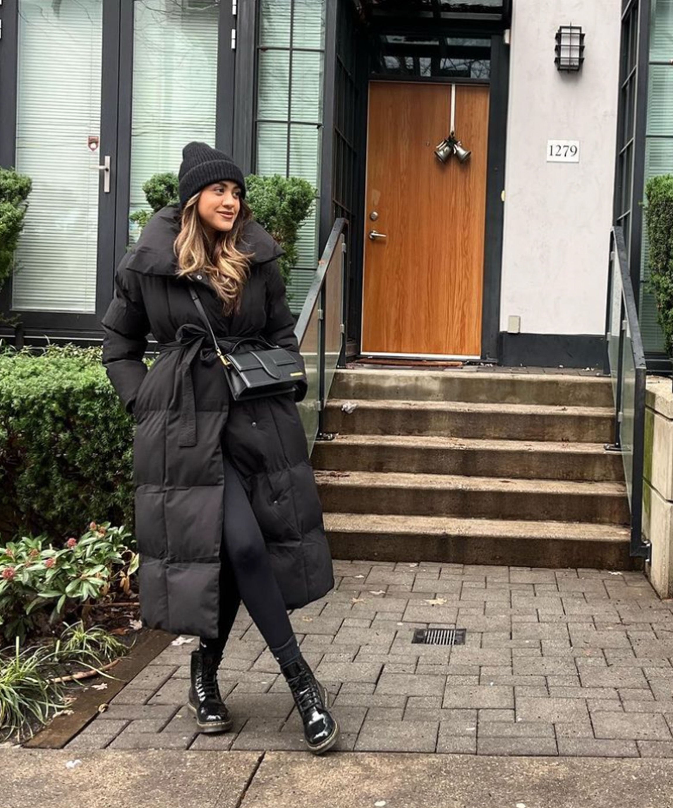 Victoria | Sort Oversize Parka til Vinterbrug
