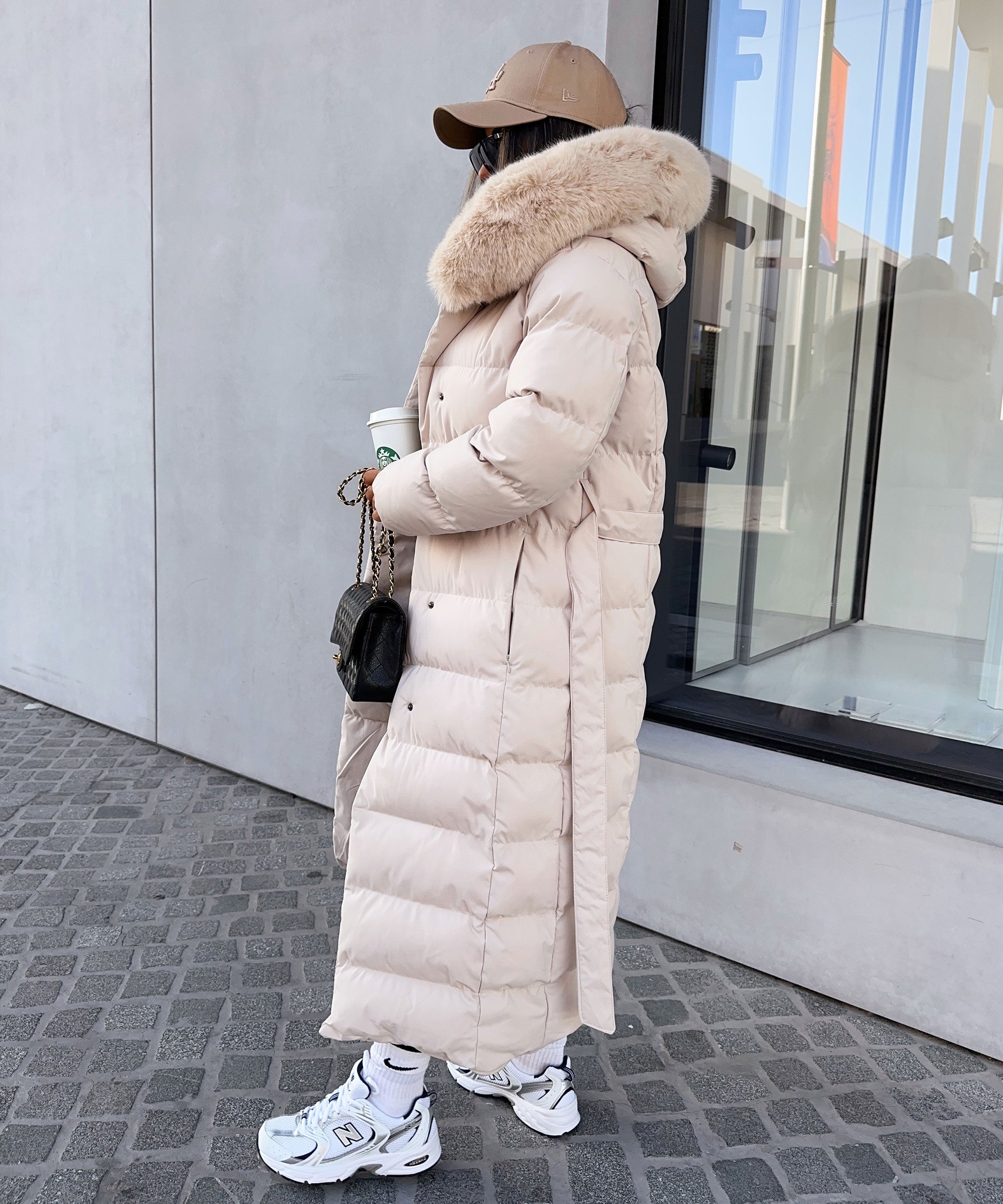 Merle | Beige Parka til Vinterbrug