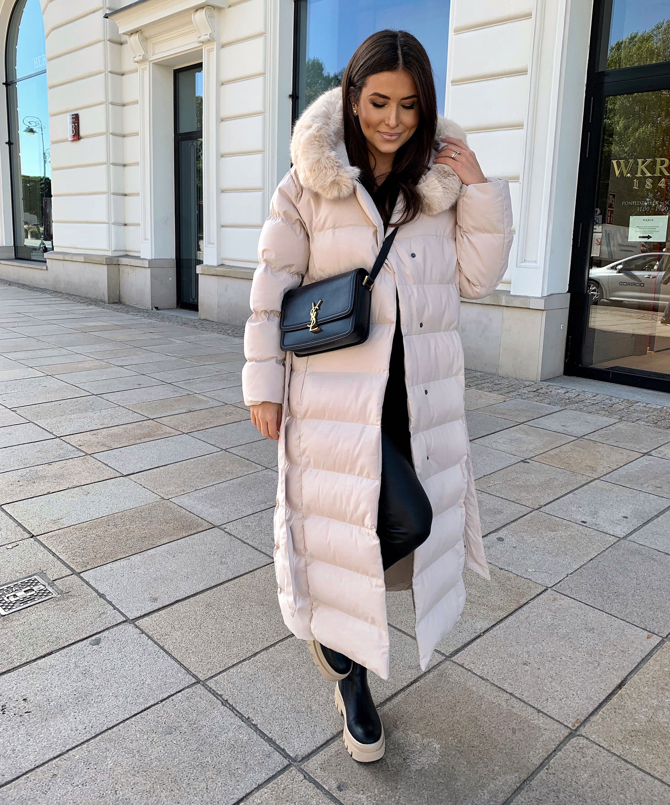 Merle | Beige Parka til Vinterbrug