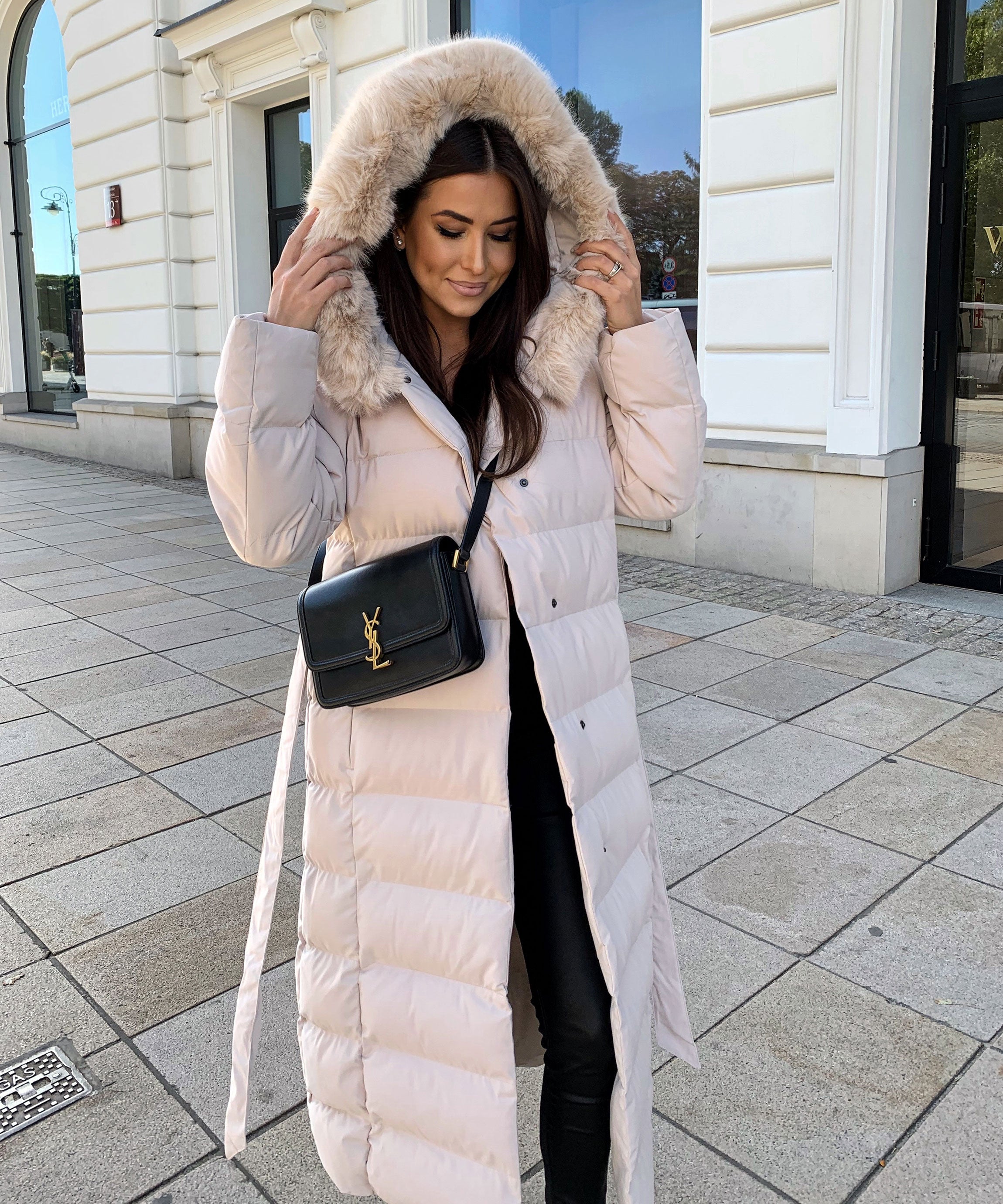 Merle | Beige Parka til Vinterbrug