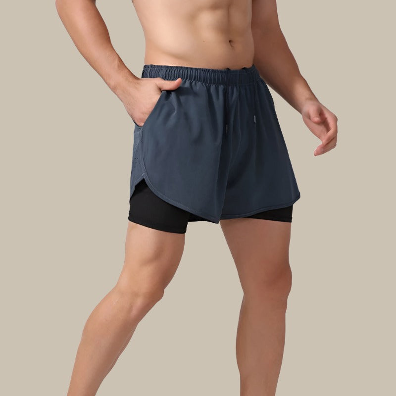 Løbeshorts med Lynlås