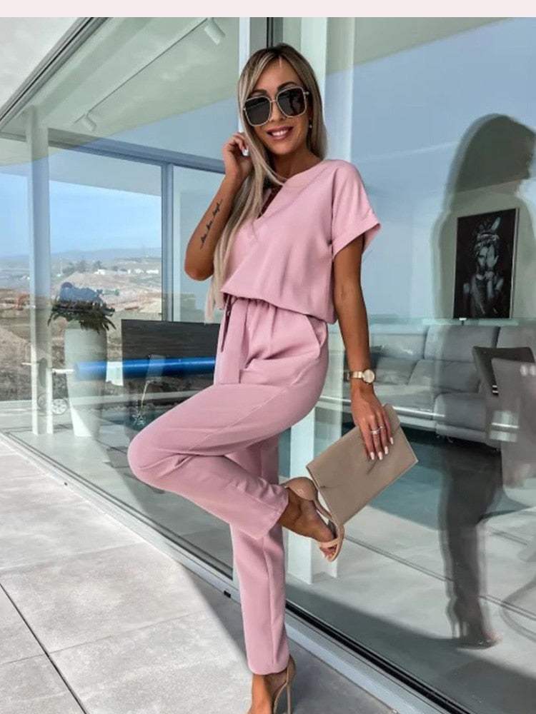NONA | Lette Jumpsuit Med Vide Ben