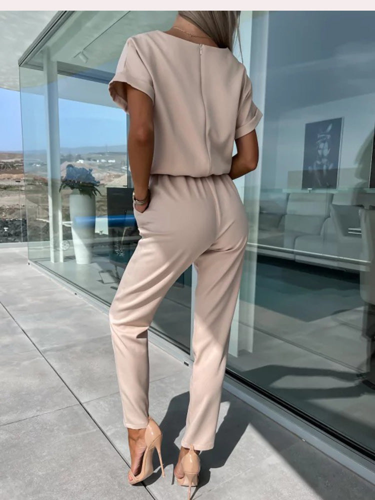NONA | Lette Jumpsuit Med Vide Ben