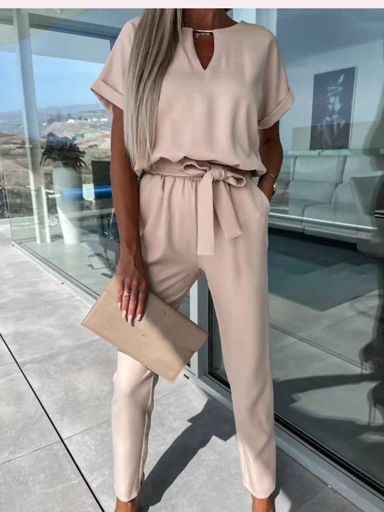 NONA | Lette Jumpsuit Med Vide Ben