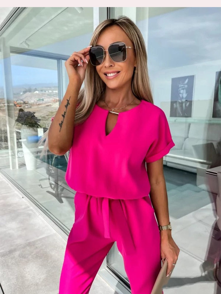 NONA | Lette Jumpsuit Med Vide Ben