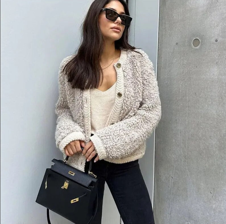 Elin | Casual Teddyjakke med Elegant Look