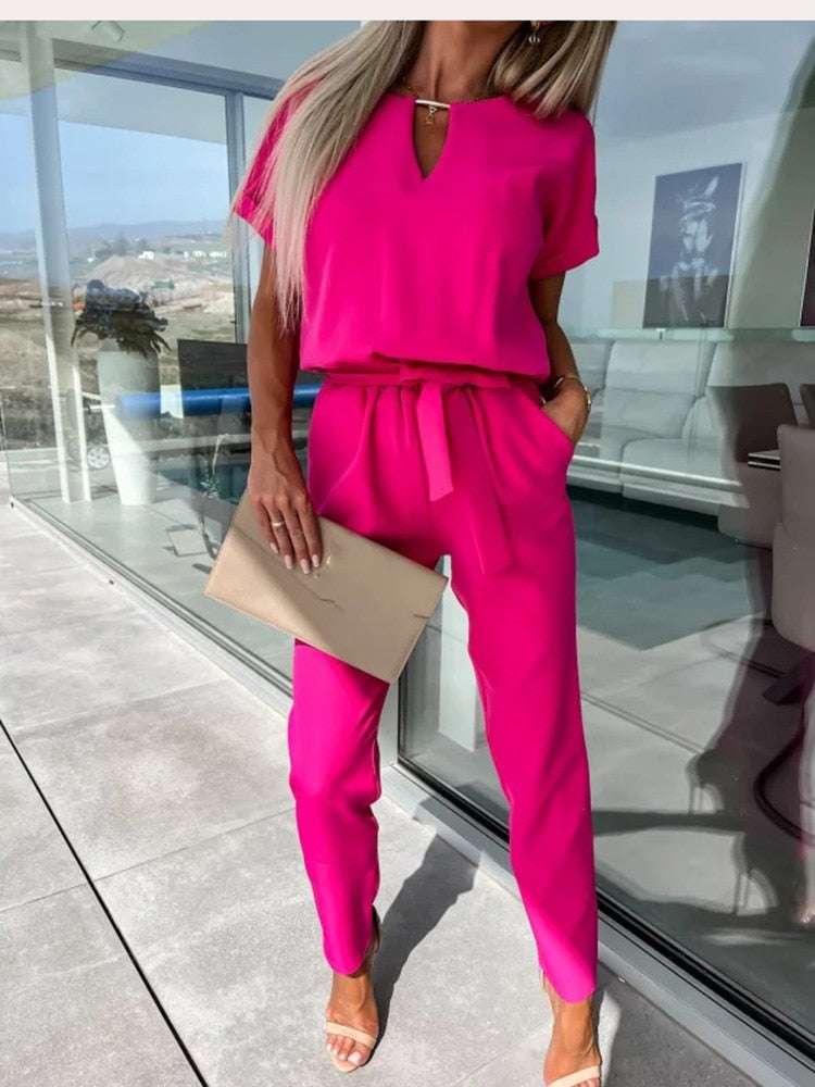 NONA | Lette Jumpsuit Med Vide Ben