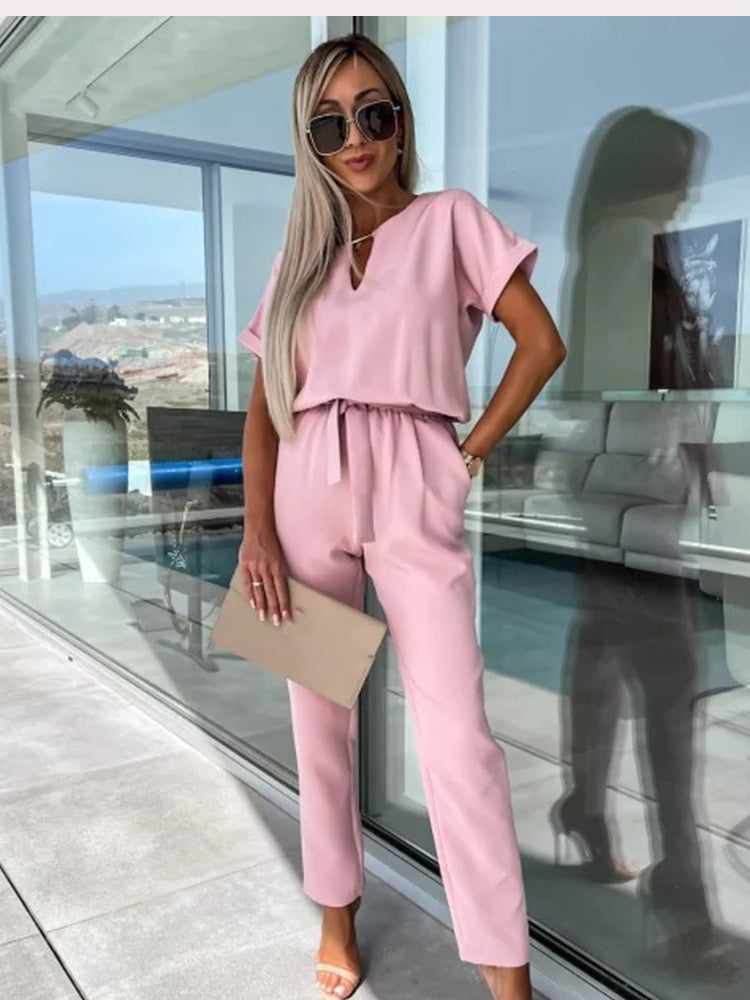NONA | Lette Jumpsuit Med Vide Ben