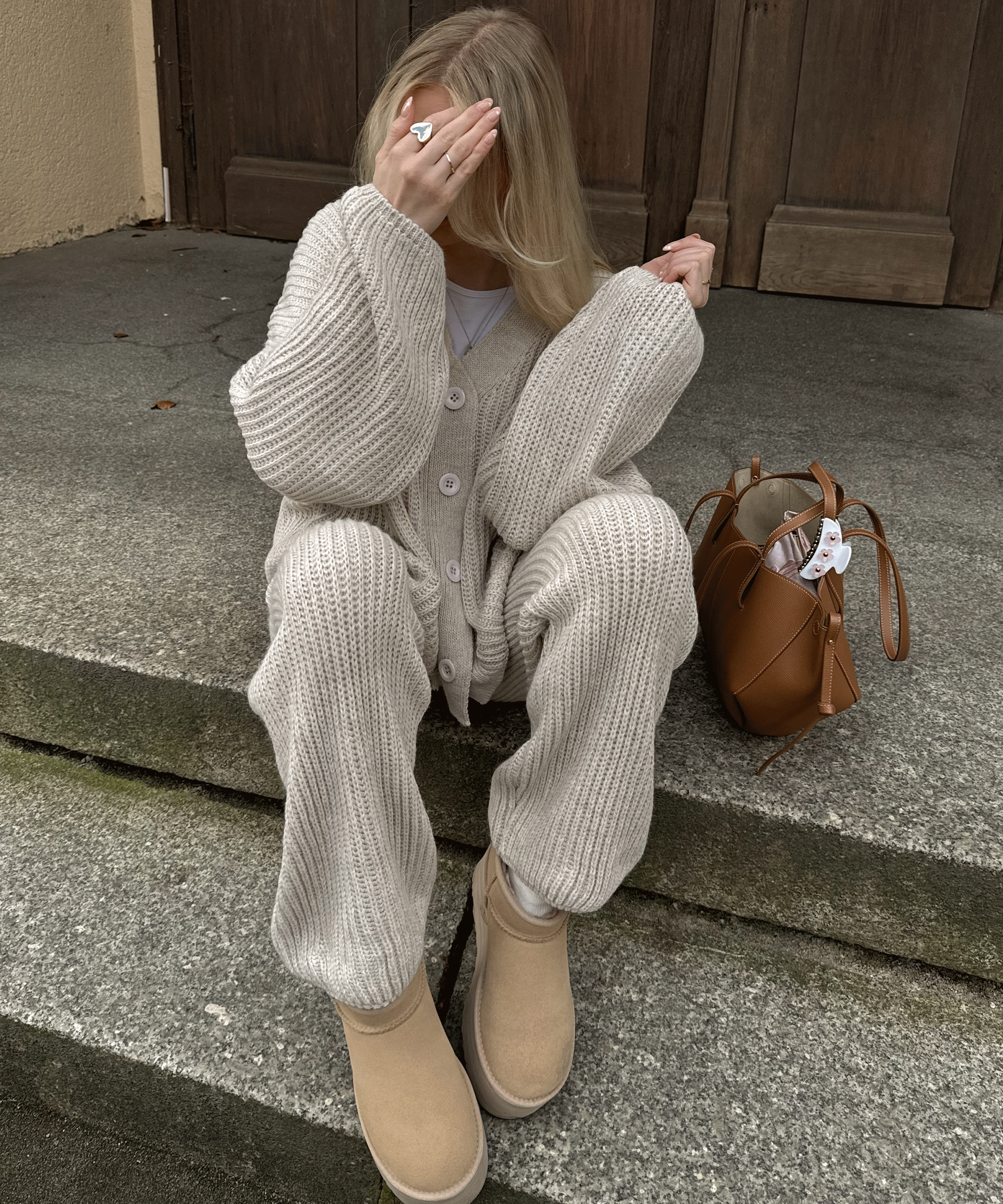 Kirsten | Sæt i Beige til Kvinder