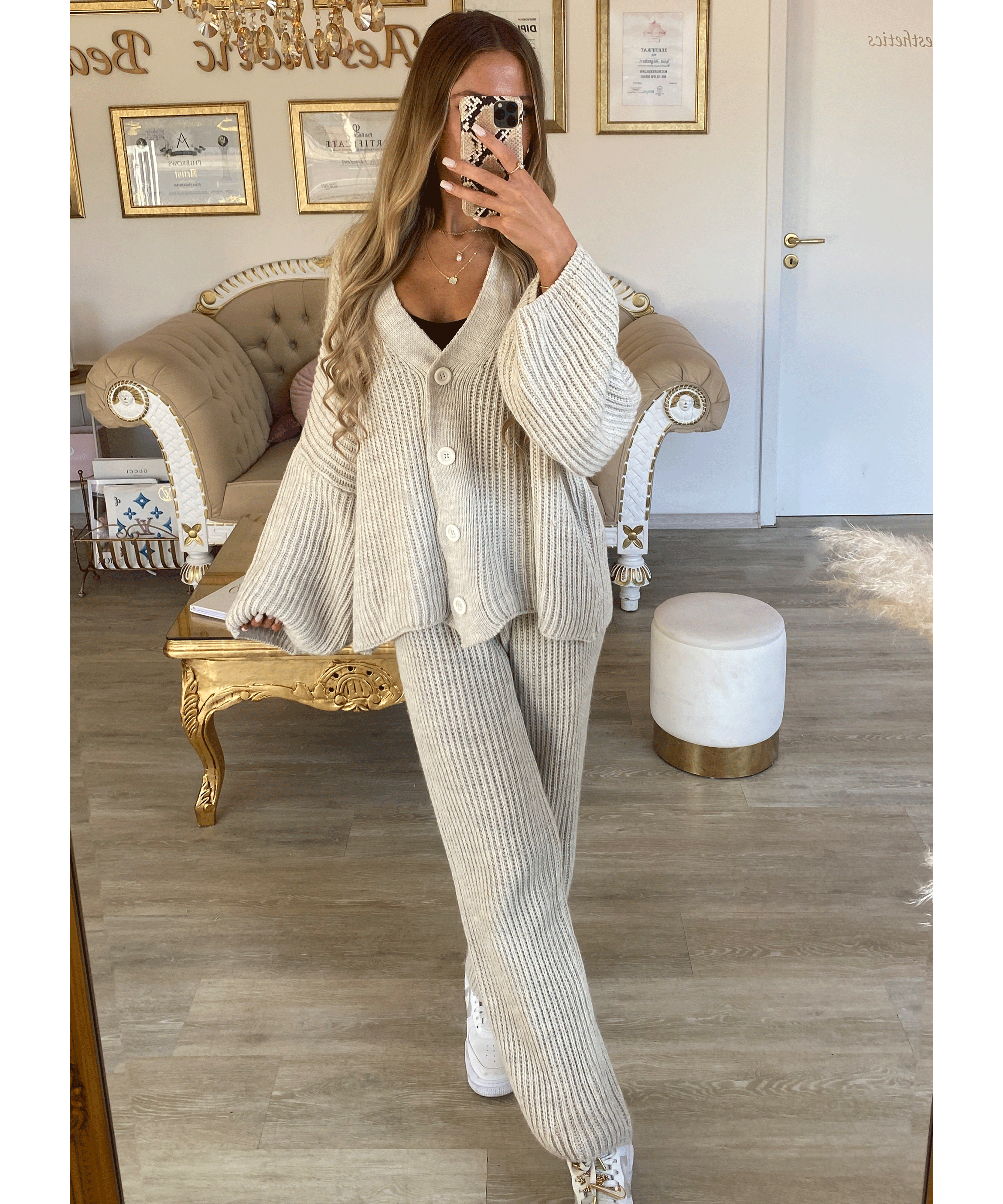 Kirsten | Sæt i Beige til Kvinder