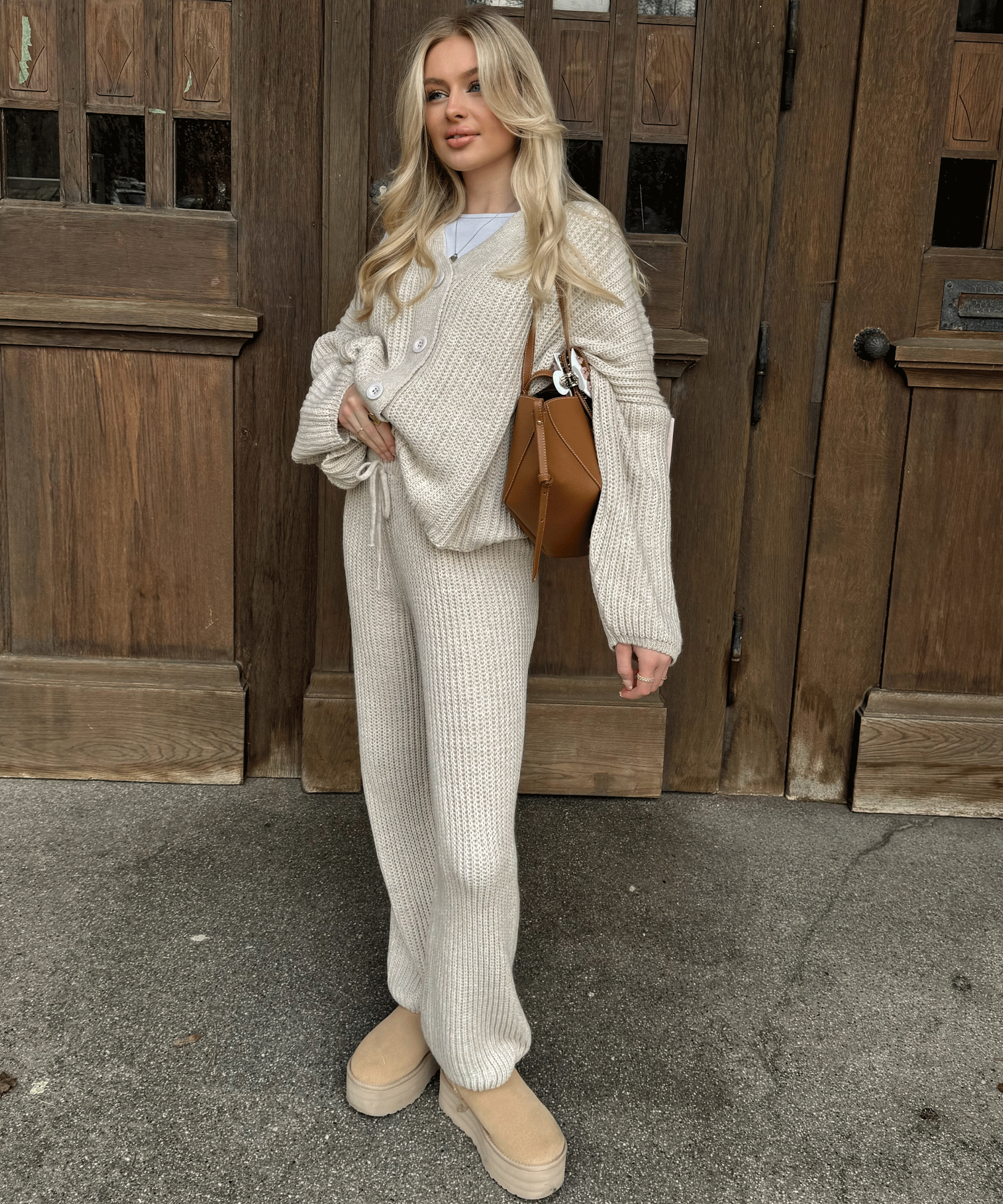 Kirsten | Sæt i Beige til Kvinder