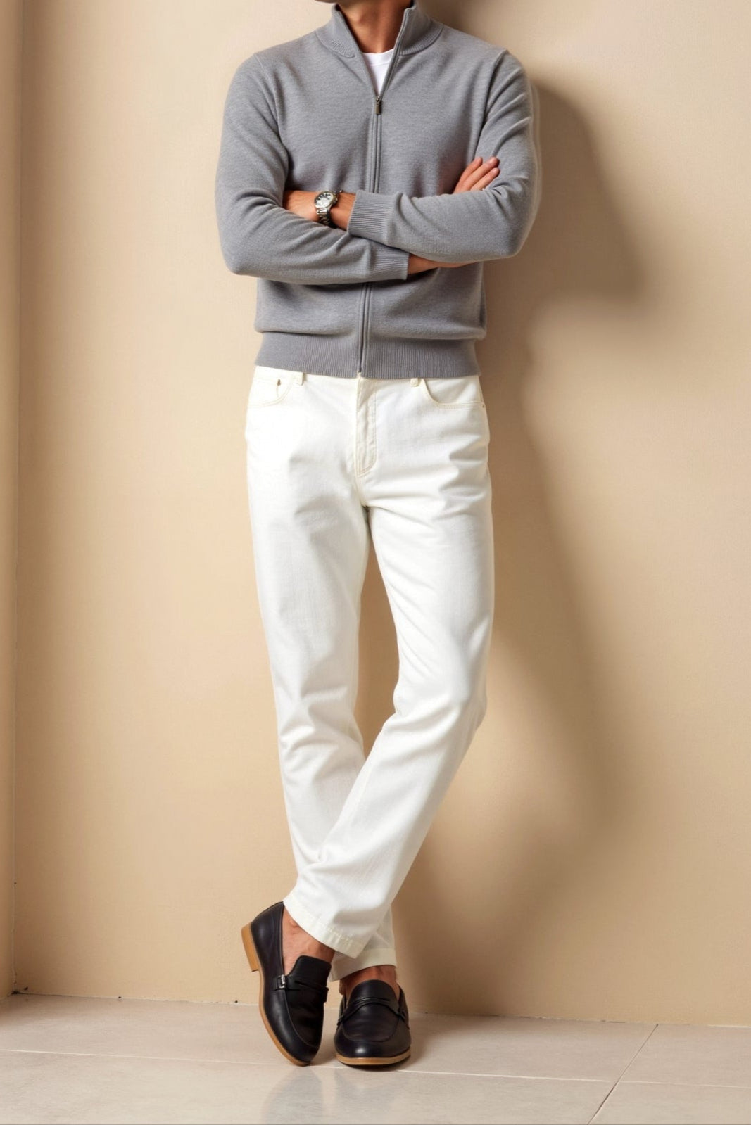 Philip | Elegant slim-fit cardigan til mænd