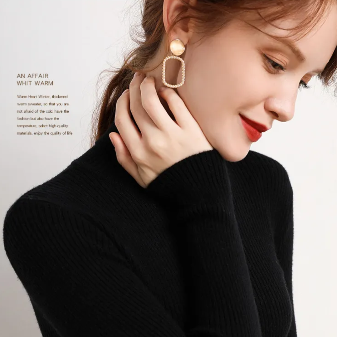 Tove | Vinterklar Cashmere Rullekrave Sweater