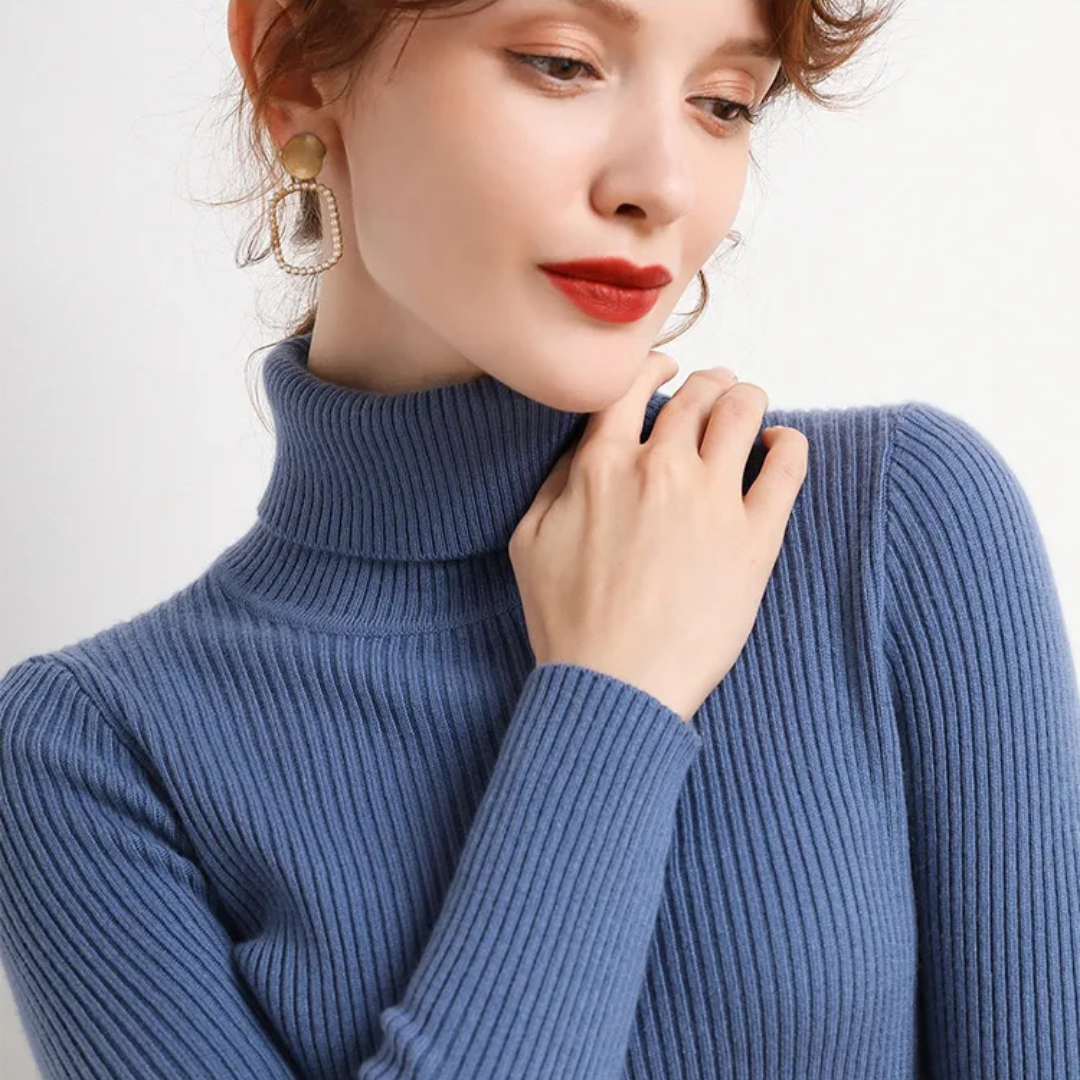 Tove | Vinterklar Cashmere Rullekrave Sweater