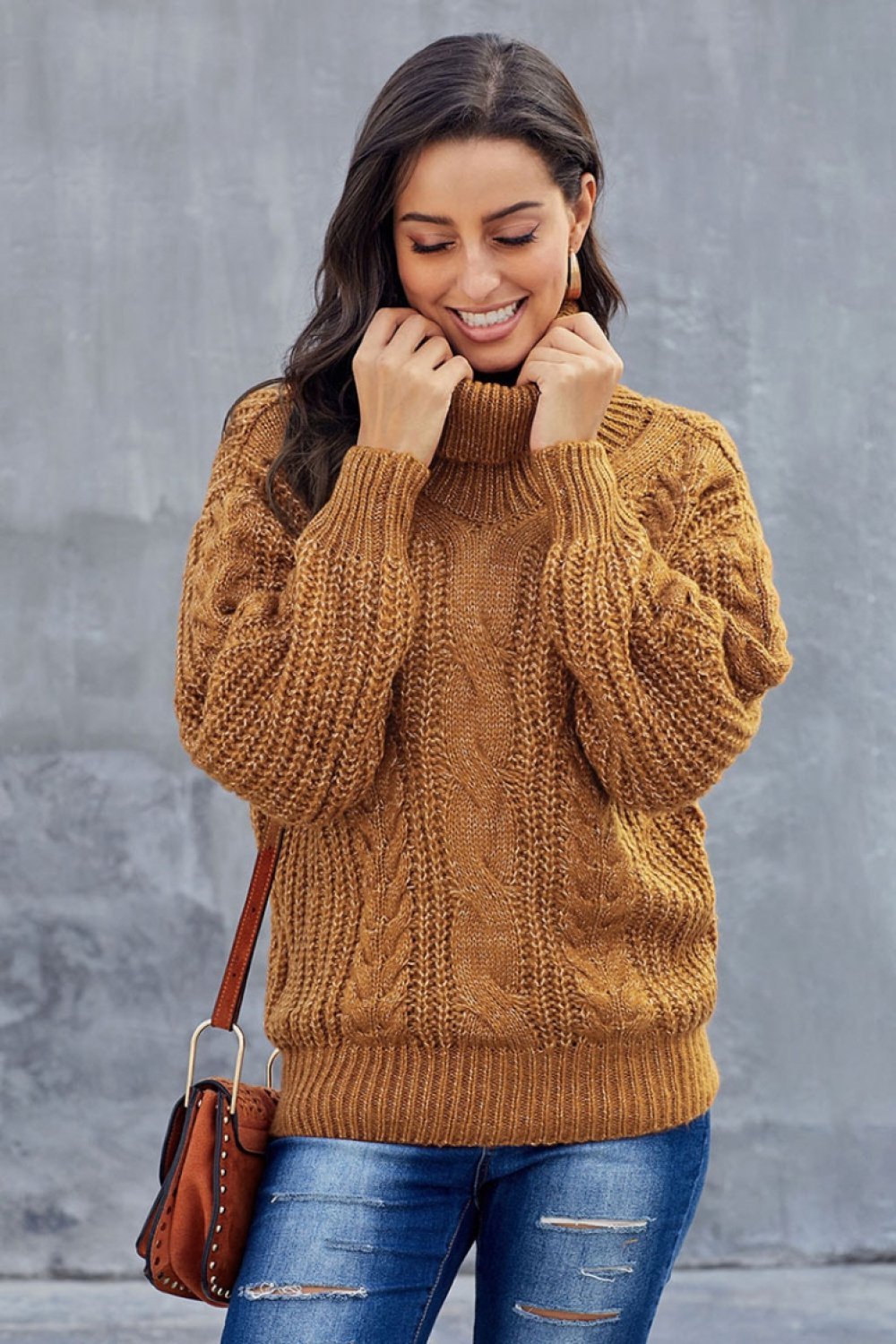 Dorthe | Vinter Rullekrave Sweater til Kvinder