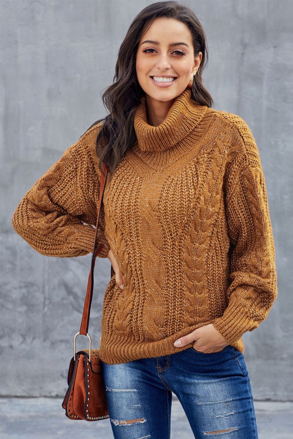 Dorthe | Vinter Rullekrave Sweater til Kvinder