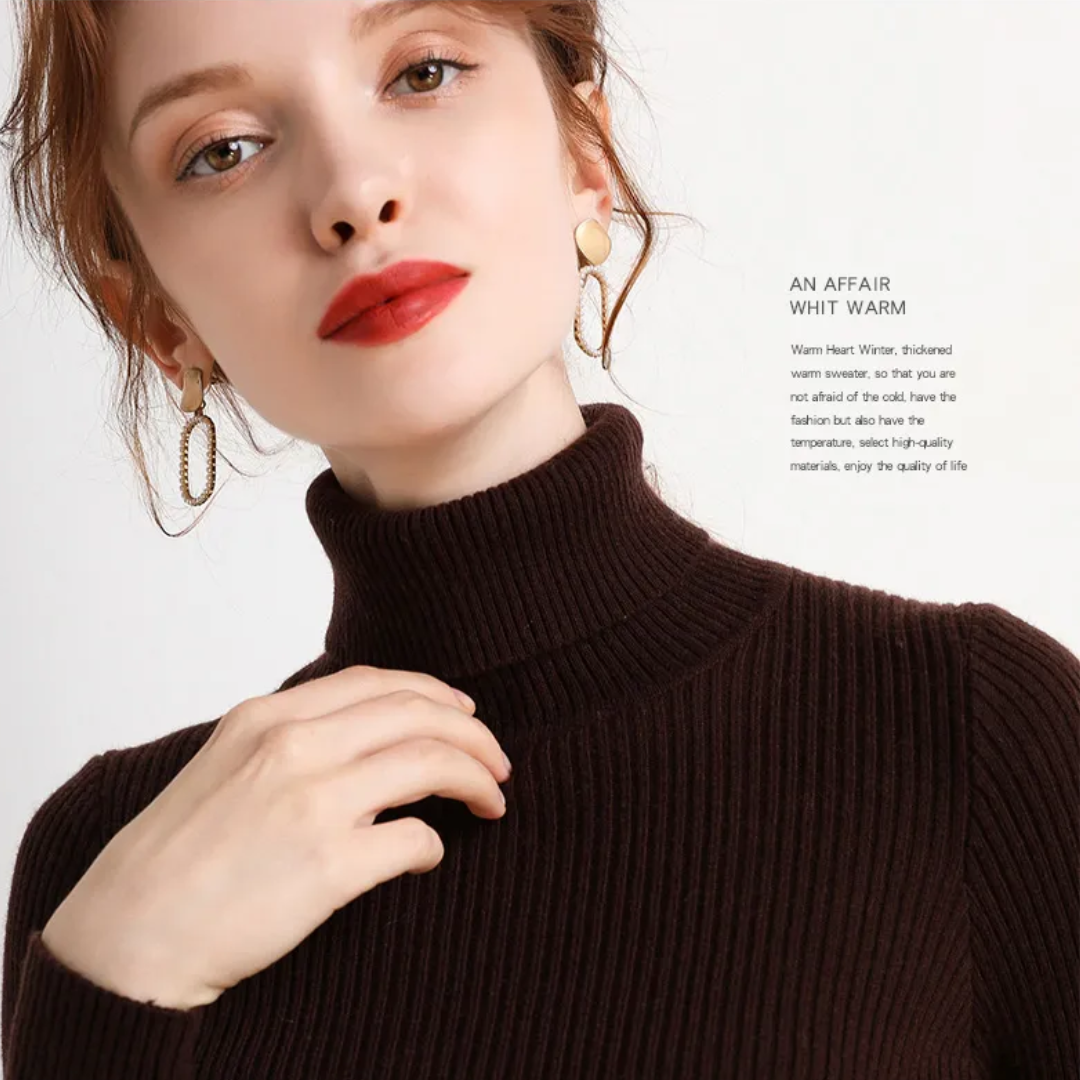 Tove | Vinterklar Cashmere Rullekrave Sweater