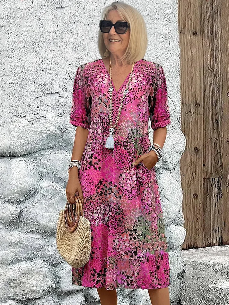 Harper | Livlig Blomstret Sommerkjole