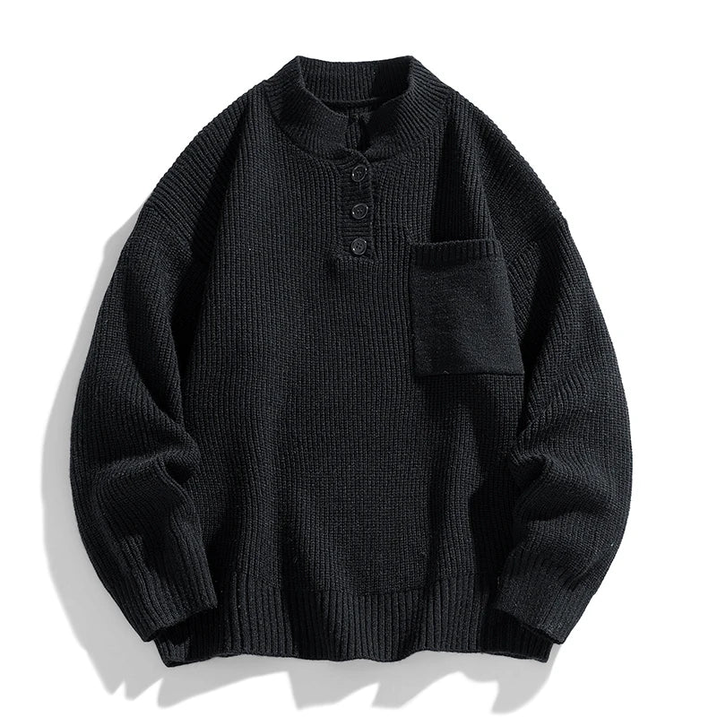 Thomas | Vinter sweater med lommer til mænd