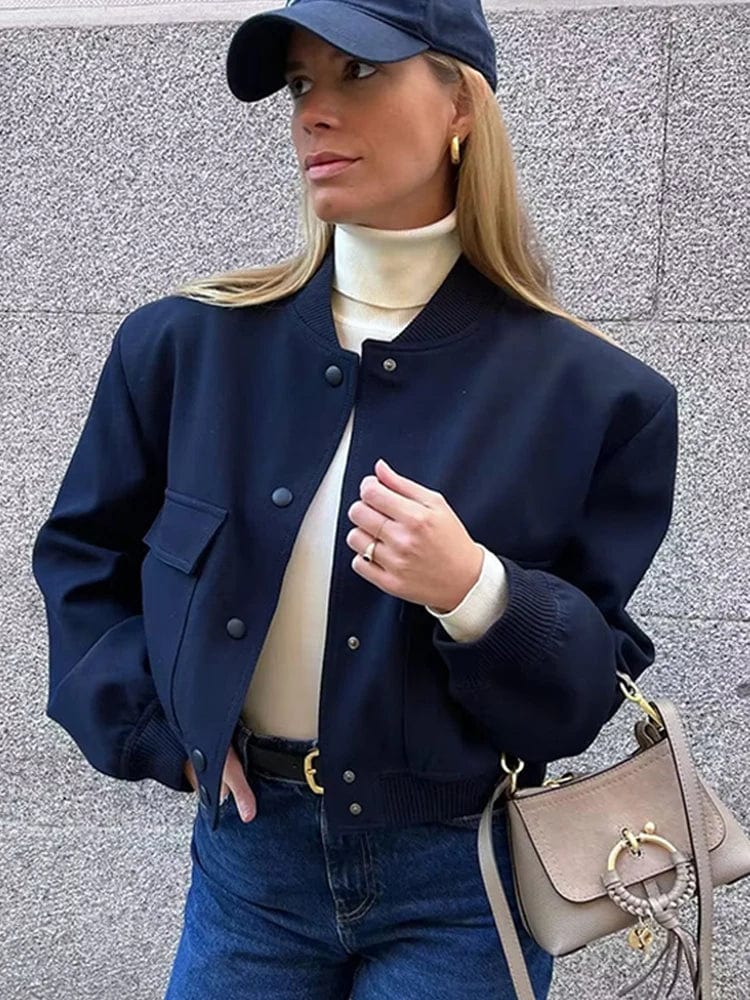 Agnes | Elegant Kort Overgangsjakke til Kvinder
