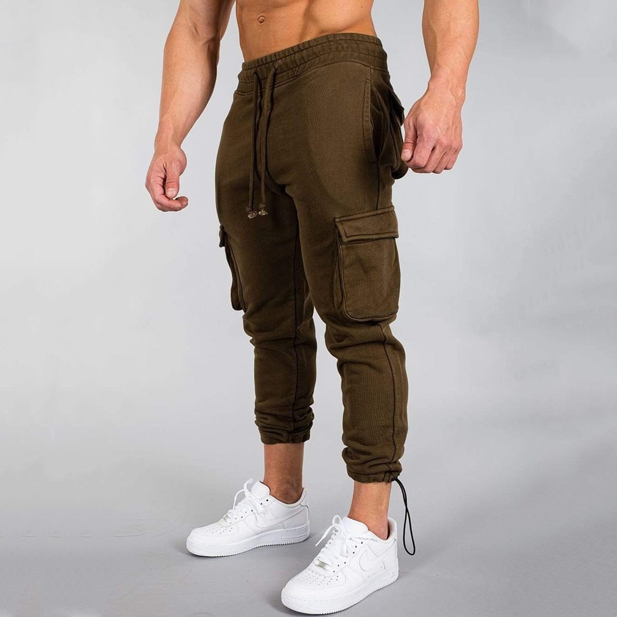 Frederik | Slim-fit cargo joggingbukser til mænd