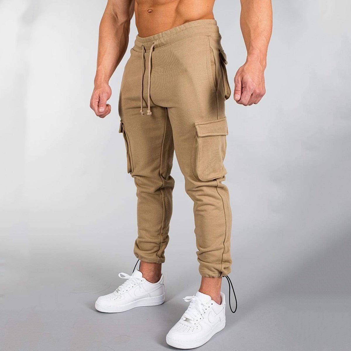 Frederik | Slim-fit cargo joggingbukser til mænd