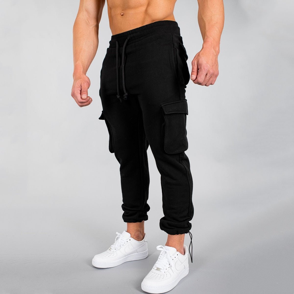 Frederik | Slim-fit cargo joggingbukser til mænd