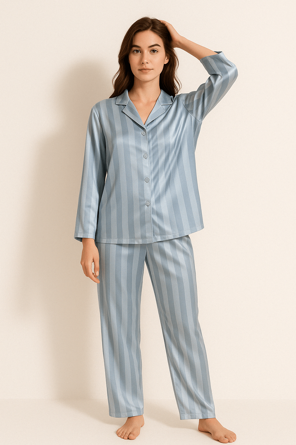 Signe | Gestreifet Pyjamasæt til Kvinder