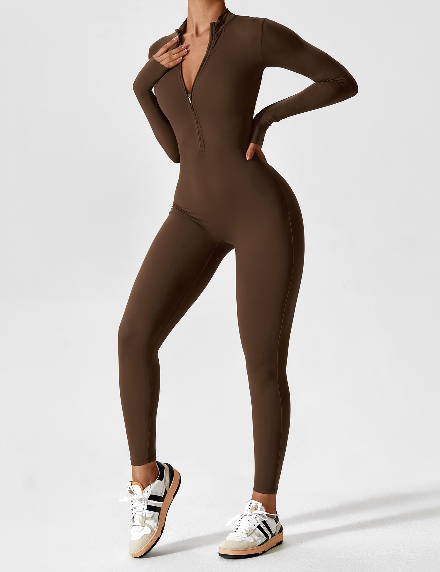 Helga | Elegant Premium Bodysuit med Lynlås