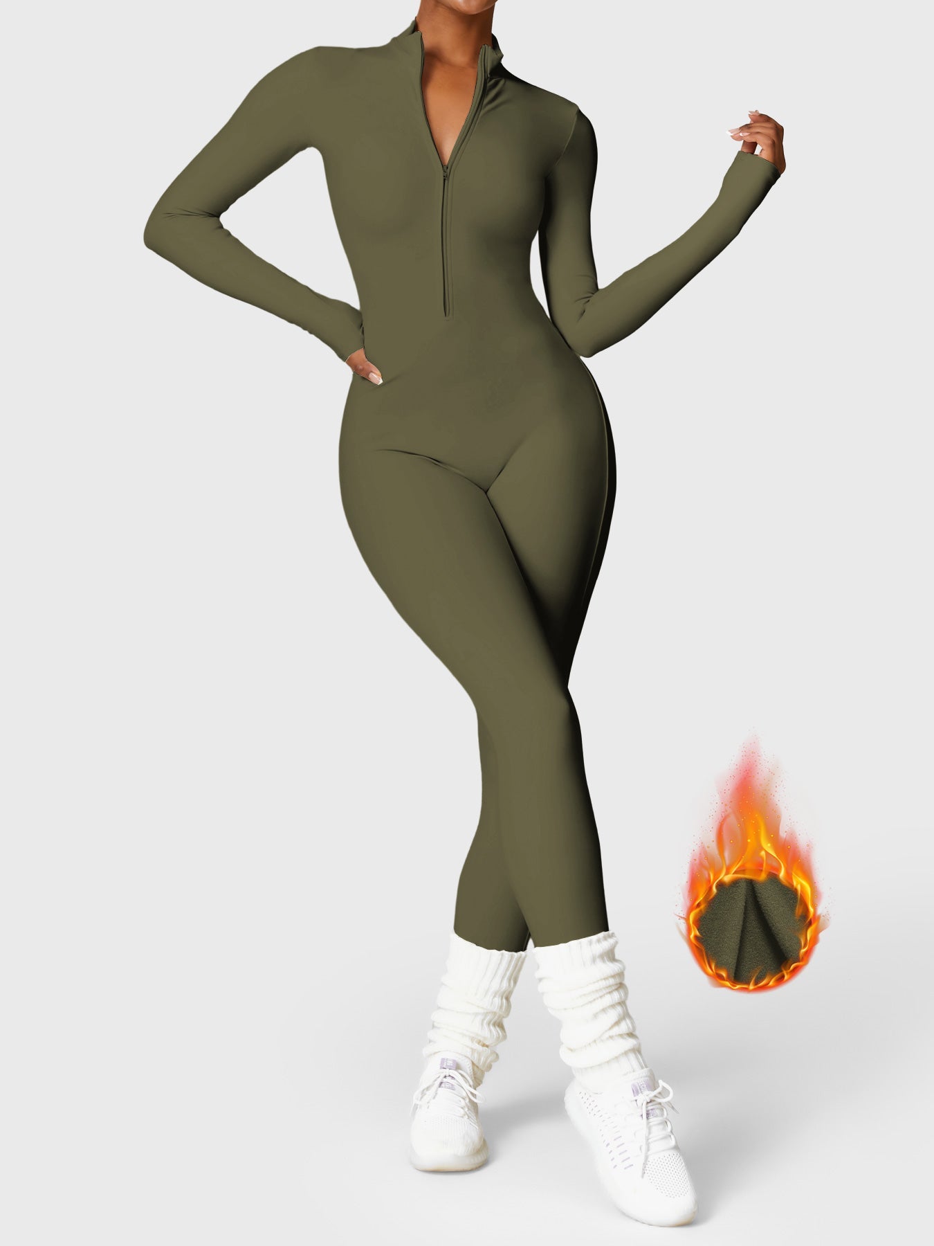 Helga | Elegant Premium Bodysuit med Lynlås