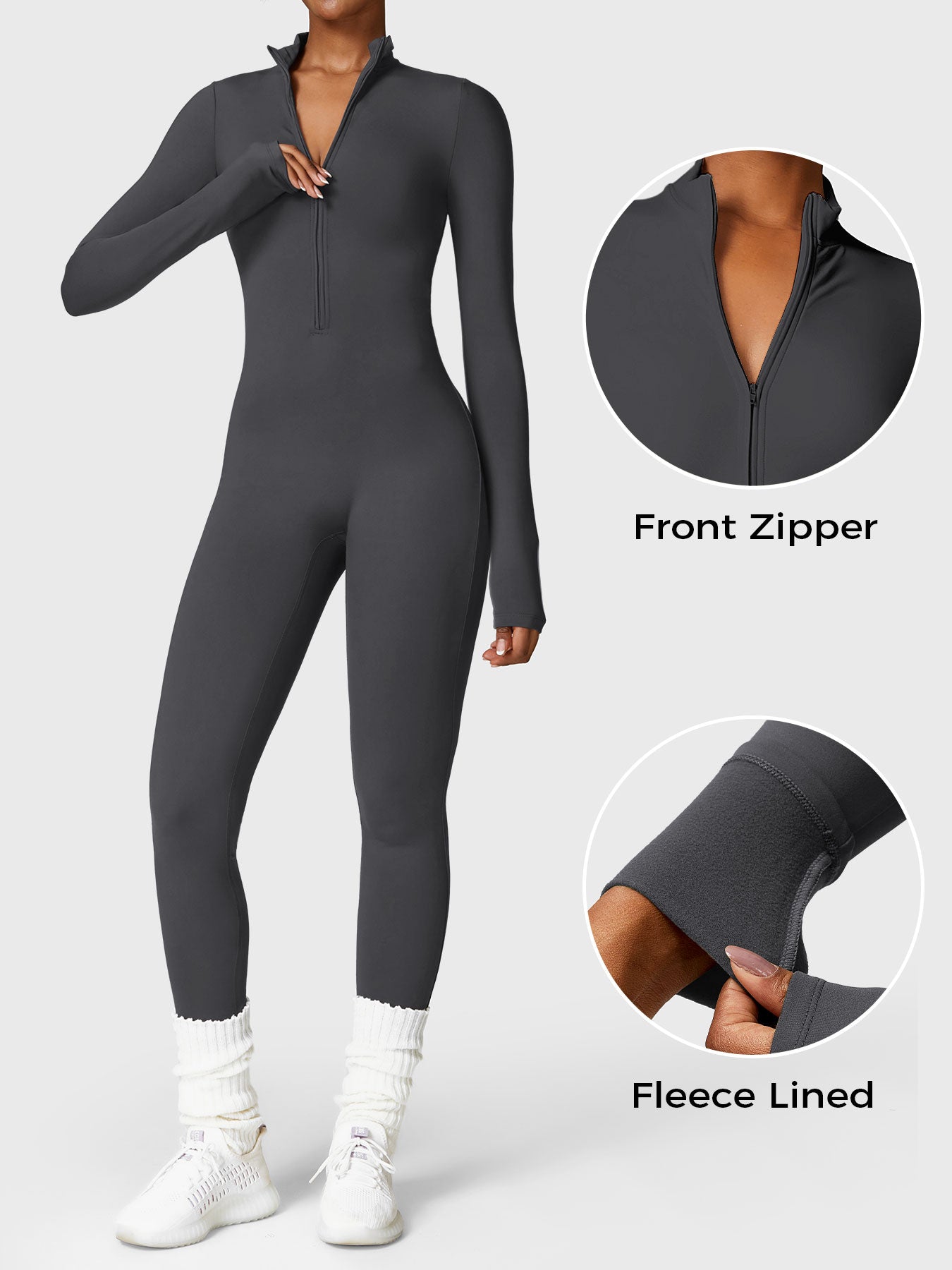 Helga | Elegant Premium Bodysuit med Lynlås