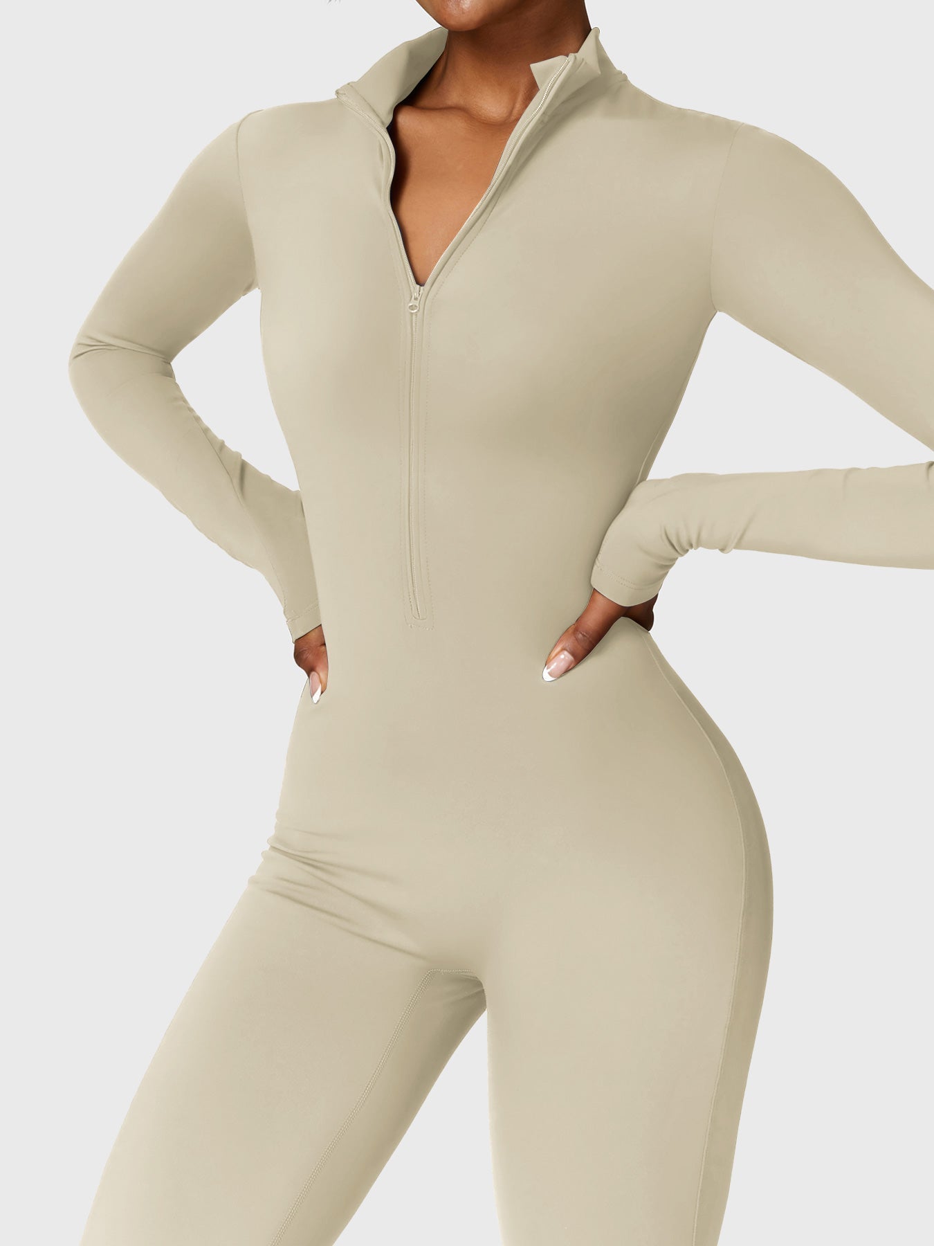 Helga | Elegant Premium Bodysuit med Lynlås