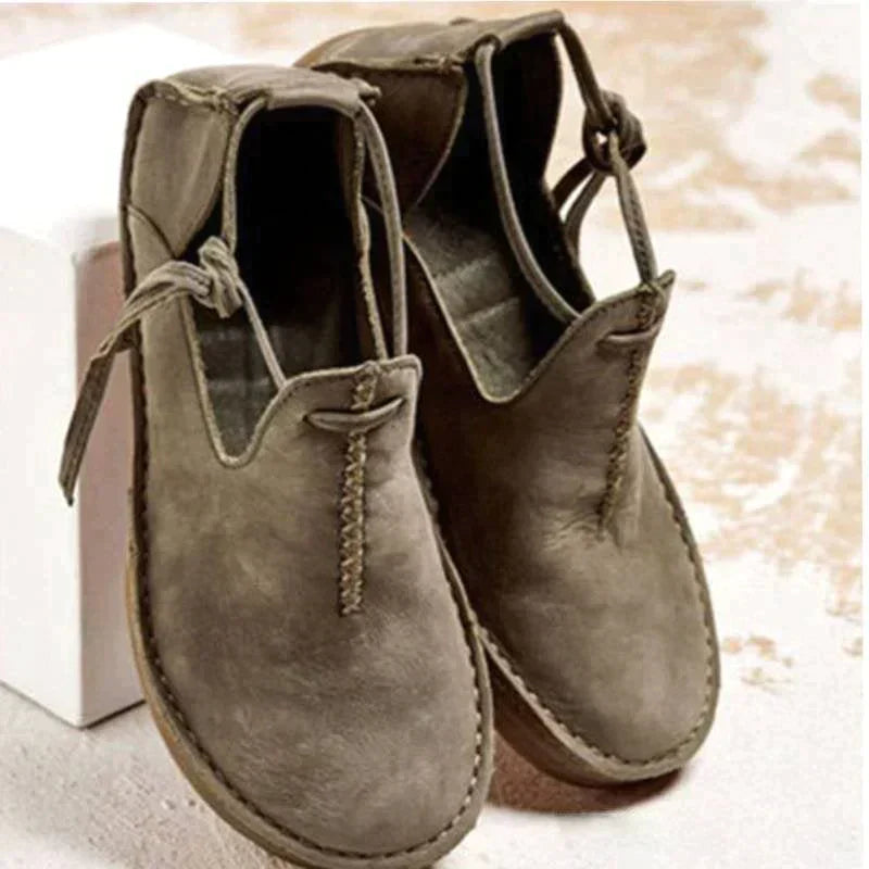 Trendy sko med moderne design i læder