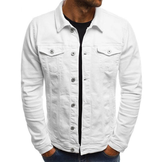 Peter | Casual denim overgangsjakke til mænd